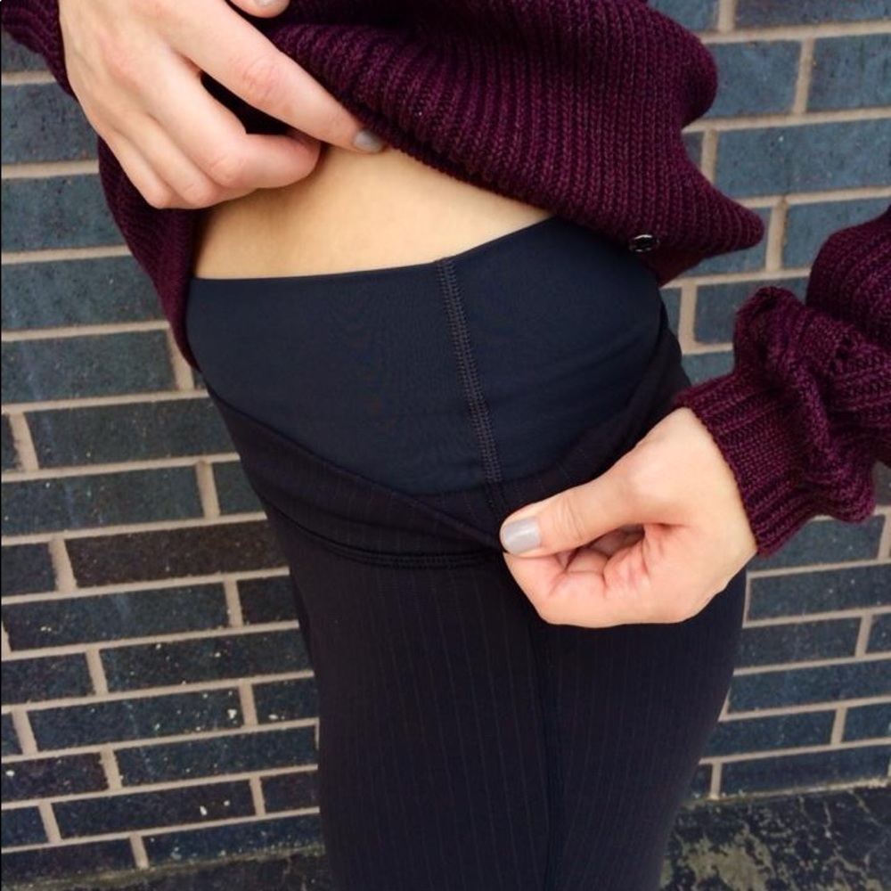 Lululemon Straight Up high rise solid black pant